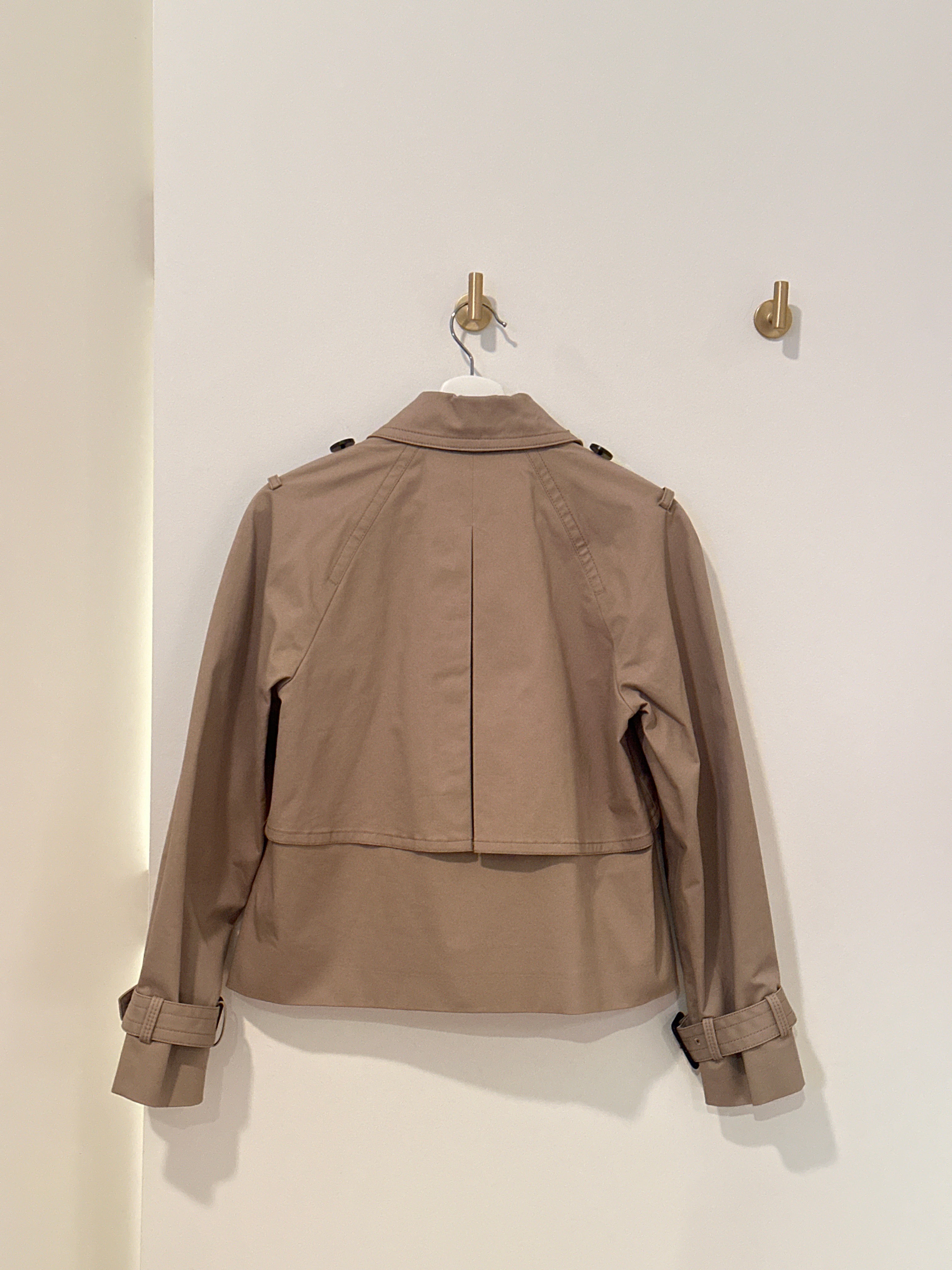 CLUB MONACO CROPPED TRENCH XS