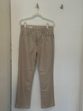 Gap Beige Pleather Straight High Rise Jean