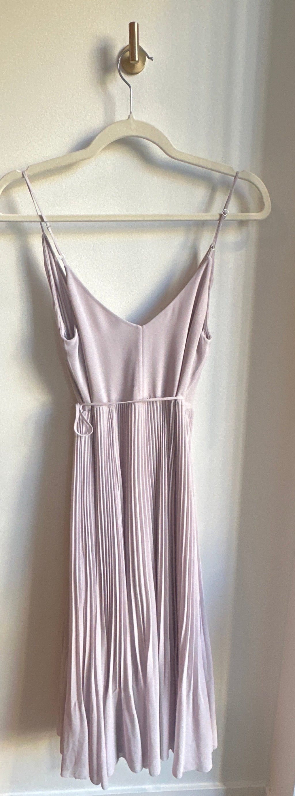 Wilfred Pleated Wrap Dress — Lavender | Size S