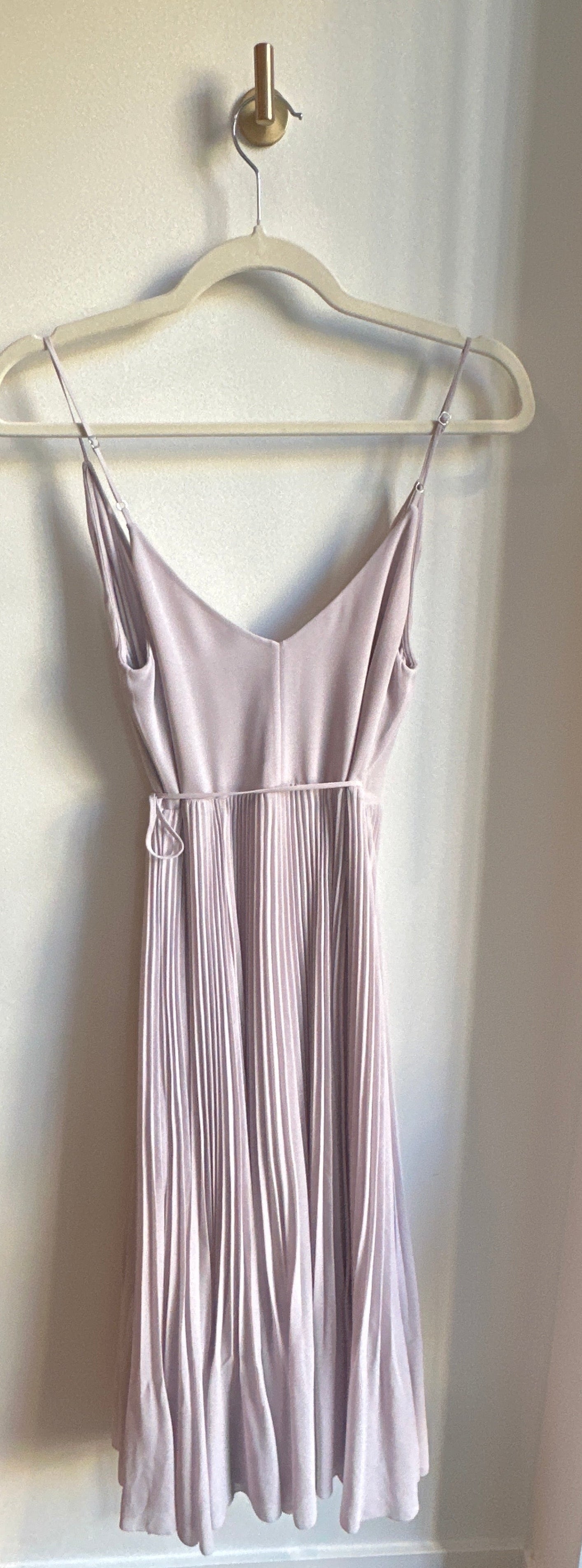 Wilfred Pleated Wrap Dress — Lavender | Size S