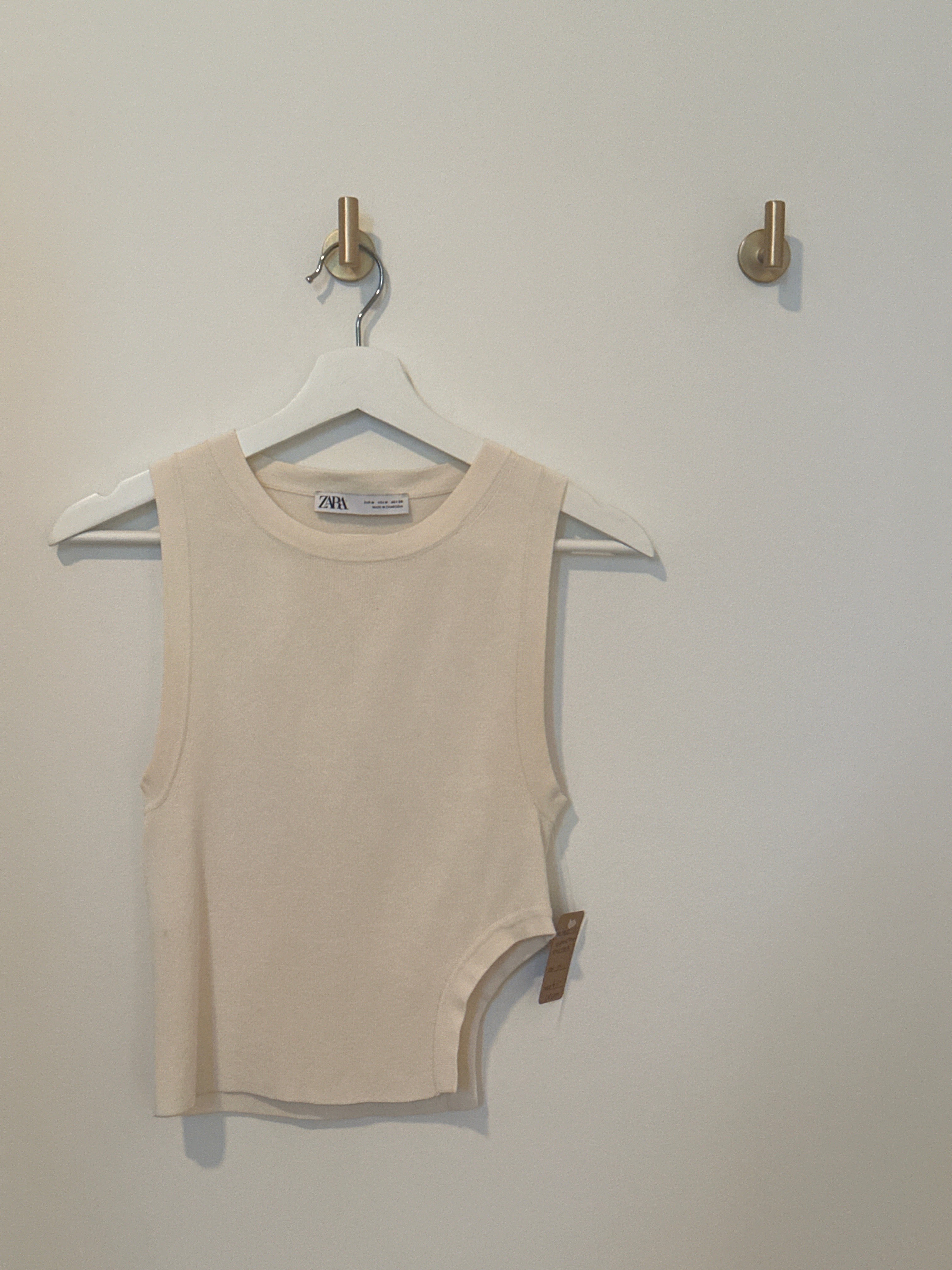 ZARA Asymmetrical Side Cut-Out Tank