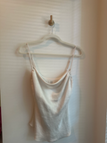 Wilfred Satin Cowl Neck Camisole – Champagne | Size Small