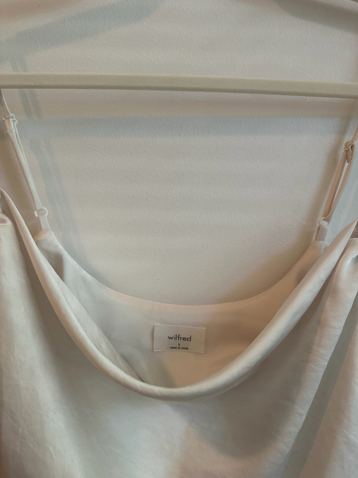 Wilfred Satin Cowl Neck Camisole – Champagne | Size Small