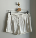 Allen Schwartz Cream Tailored Shorts | Size 2