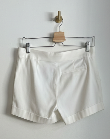 Allen Schwartz Cream Tailored Shorts | Size 2