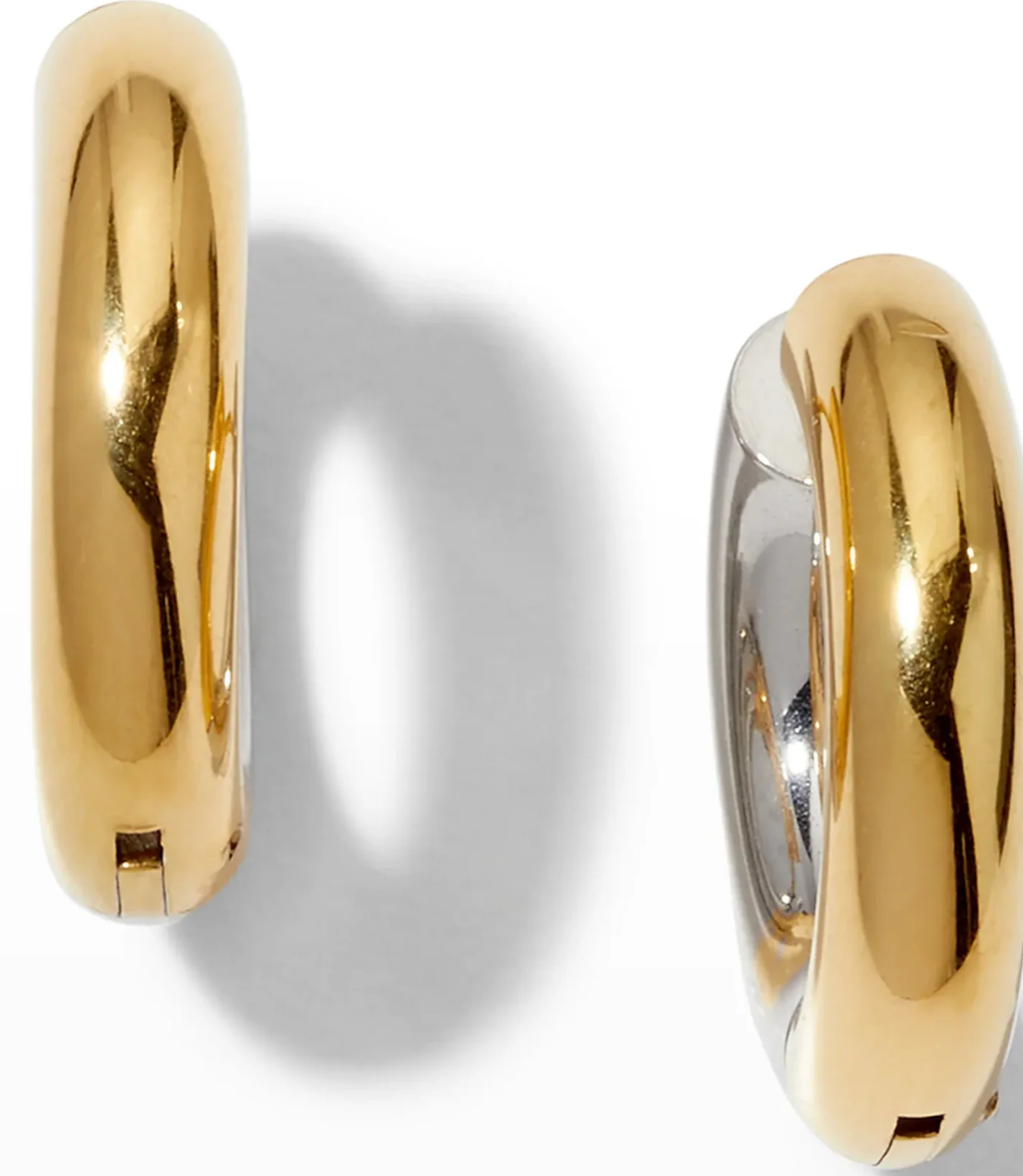 Jewelry Undecided- TwoTone Earring-Hinge Closure-Waterproof: Large